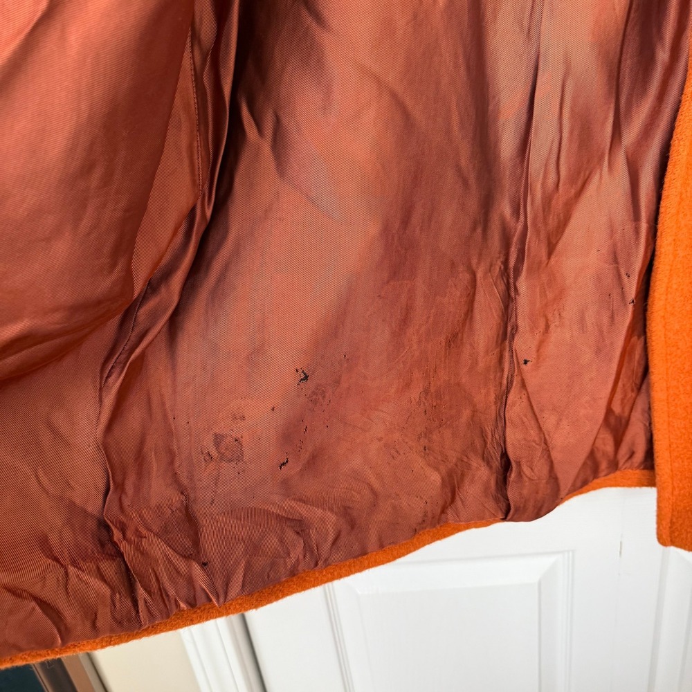 MAXMARA Burnt Orange Oversized Shawl Collar Wool Blend Cocoon Coat- DAMAGED - Picture 12 of 16